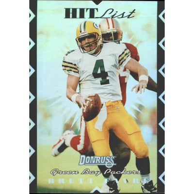 1996 Donruss Hit List #5 Brett Favre