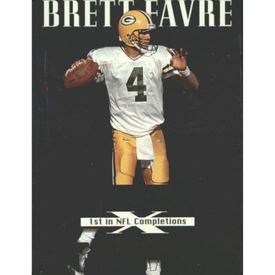 1999 Leaf Rookies and Stars Cross Training #CT10 Brett Favre