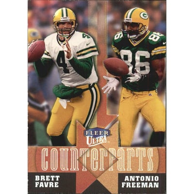 1999 Ultra Counterparts #5 B.Favre/A.Freeman