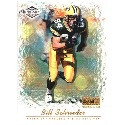 2001 Pacific Impressions Premiere Date #53 Bill Schroeder