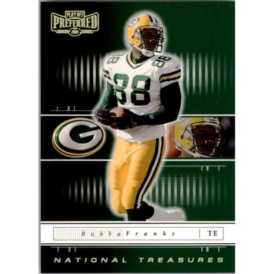 2001 Playoff Preferred National Treasures Gold #72 Bubba Franks