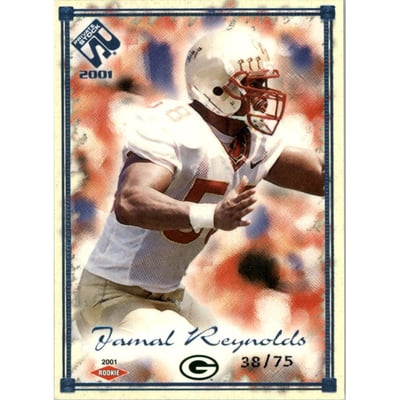 2001 Private Stock Blue Framed #129 Jamal Reynolds