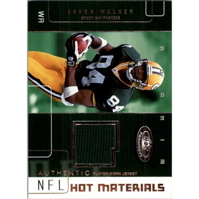 2002 Hot Prospects Hot Materials #HMJW Javon Walker