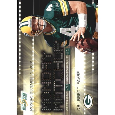 2002 Score Monday Matchups #12 Brett Favre