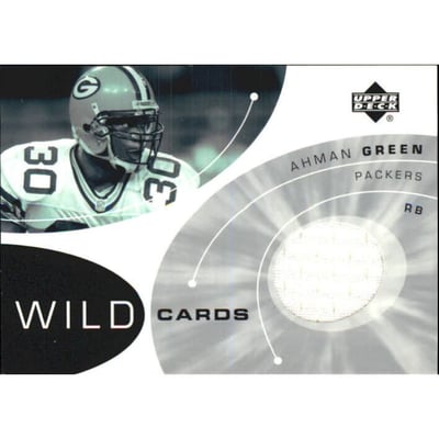 2002 Upper Deck Wildcard Jerseys #WCAG Ahman Green