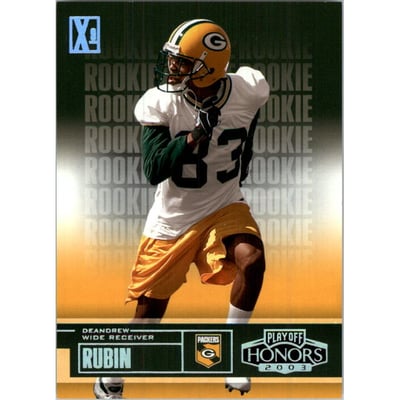 2003 Playoff Honors X's #139 Deandrew Rubin