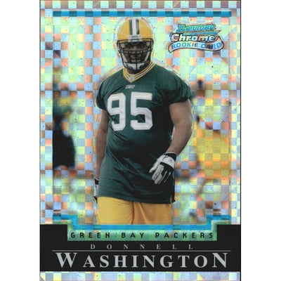 2004 Bowman Chrome Xfractors #209 Donnell Washington