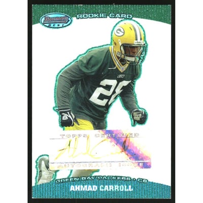 2004 Bowman's Best Green #165 Ahmad Carroll AU