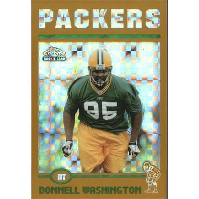 2004 Topps Chrome Gold Xfractors #253 Donnell Washington