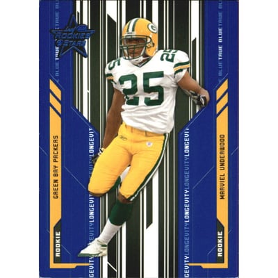 2005 Leaf Rookies and Stars Longevity True Blue Parallel #196 Marviel Underwood
