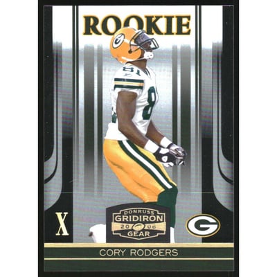 2006 Donruss Gridiron Gear Gold Holofoil X's #123 Cory Rodgers