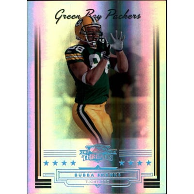 2006 Donruss Threads Platinum Holofoil #123 Bubba Franks