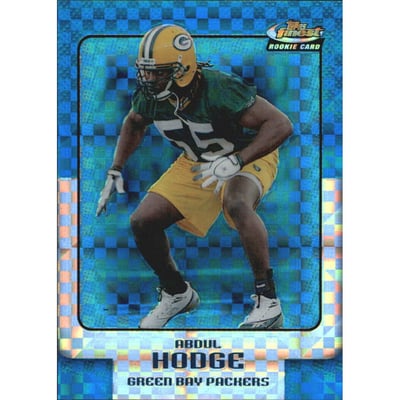 2006 Finest Blue Xfractors #86 Abdul Hodge