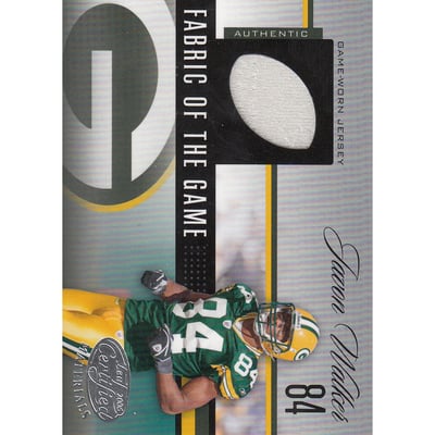 2006 Leaf Certified Materials Fabric of the Game Football Die Cut #FOTG102 Javon Walker/100