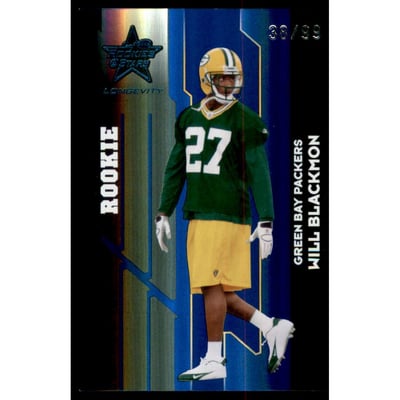 2006 Leaf Rookies and Stars Longevity Target Sapphire Parallel #165 Will Blackmon
