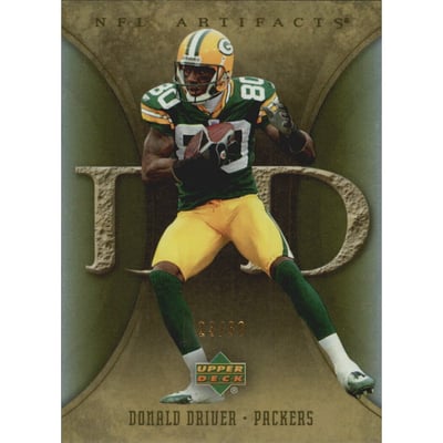 2007 Artifacts Gold #40 Donald Driver/80
