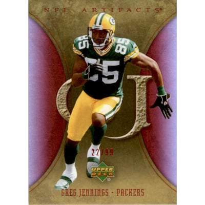 2007 Artifacts Red #39 Greg Jennings