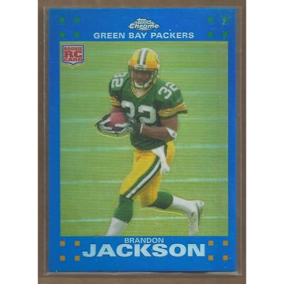 2007 Topps Chrome Blue Refractors #TC183 Brandon Jackson