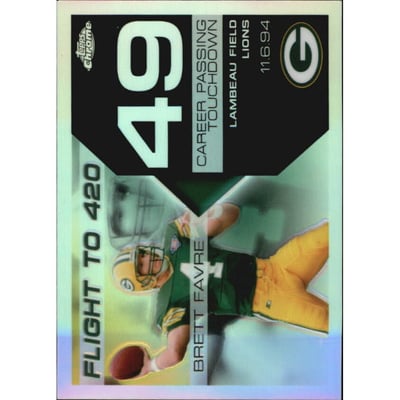2007 Topps Chrome Brett Favre Collection Refractors #BF49 Brett Favre
