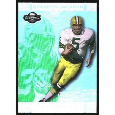 2007 Topps Co-Signers Changing Faces Holosilver Green #43B Paul Hornung/Brandon Jackson