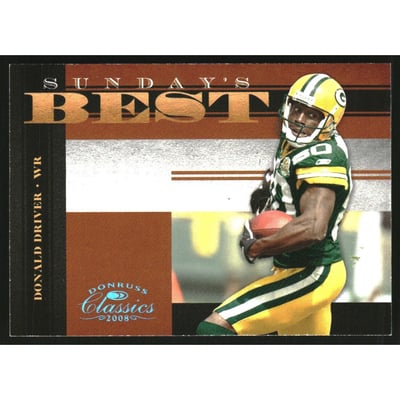 2008 Donruss Classics Sunday's Best Platinum #24 Donald Driver