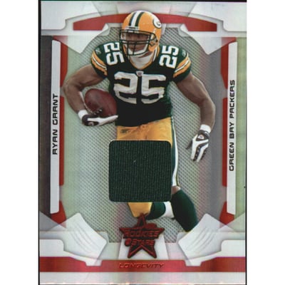 2008 Leaf Rookies and Stars Longevity Materials Ruby #35 Ryan Grant/100