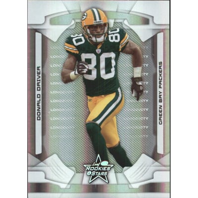 2008 Leaf Rookies and Stars Longevity Parallel Silver Holofoil #36 Donald Driver