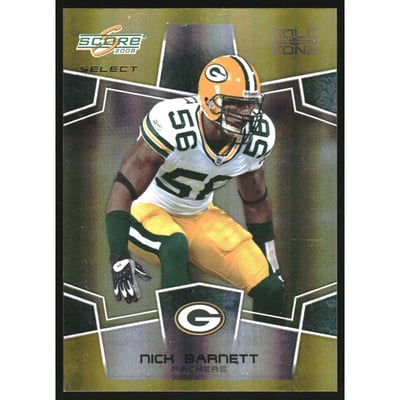2008 Select Gold Zone #113 Nick Barnett