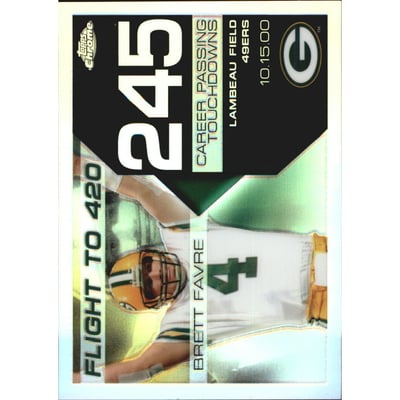 2008 Topps Chrome Brett Favre Collection Refractors #BF245 Brett Favre