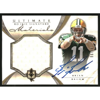 2008 Ultimate Collection #203 Brian Brohm JSY AU/99 RC