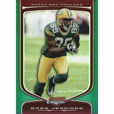 2009 Bowman Chrome Green Refractors #69 Greg Jennings