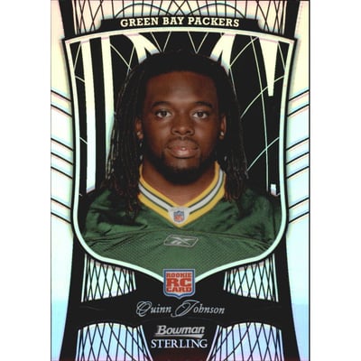 2009 Bowman Sterling Black Refractors #17 Quinn Johnson