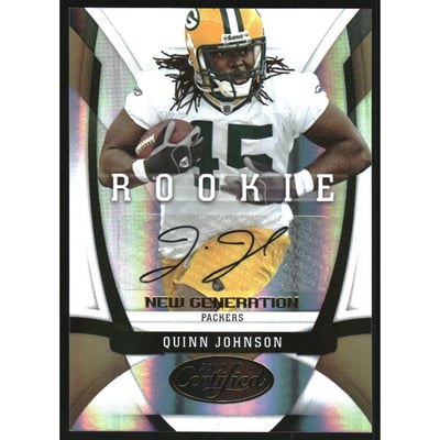 2009 Certified Mirror Gold Signatures #186 Quinn Johnson/25