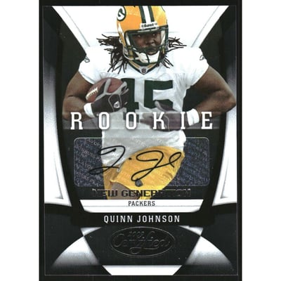 2009 Certified #186 Quinn Johnson AU/399 RC