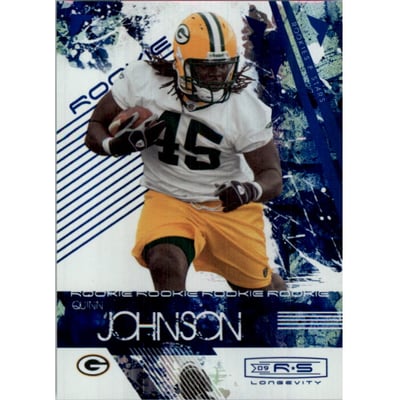 2009 Donruss Rookies and Stars Longevity Sapphire #183 Quinn Johnson
