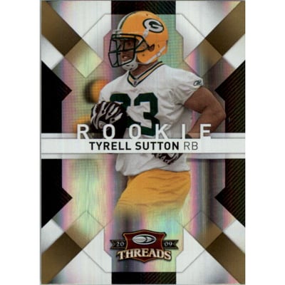 2009 Donruss Threads Gold Holofoil #197 Tyrell Sutton