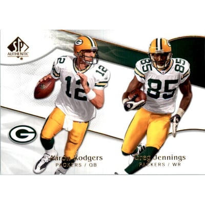 2009 SP Authentic #152 Aaron Rodgers/Greg Jennings