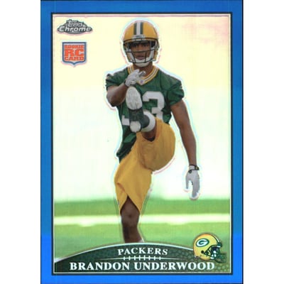 2009 Topps Chrome Blue Refractors #TC124 Brandon Underwood