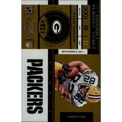 2011 Playoff Contenders Playoff Ticket #174 Ryan Taylor