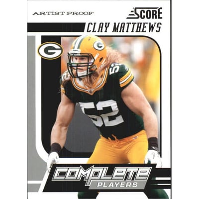 2011 Score Complete Players Artist's Proof #2 Clay Matthews