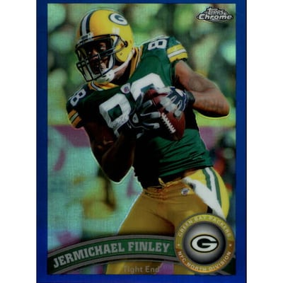 2011 Topps Chrome Blue Refractors #77 Jermichael Finley
