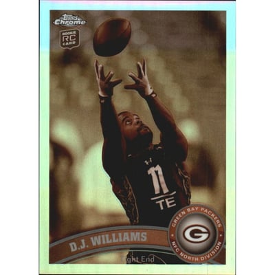 2011 Topps Chrome Sepia Refractors #65 D.J. Williams