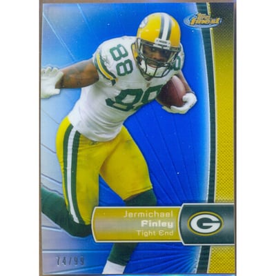 2012 Finest Blue Refractors #32 Jermichael Finley