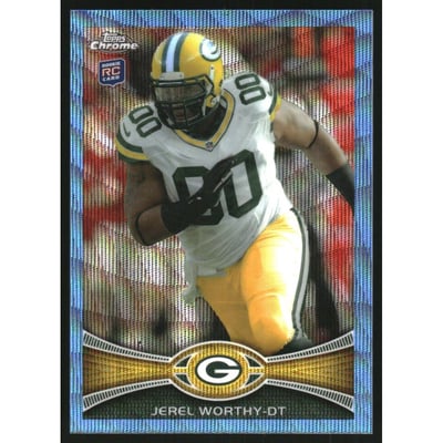 2012 Topps Chrome Blue Wave Refractors #BW93 Jerel Worthy