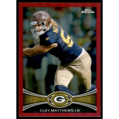 2012 Topps Chrome Pink Refractors #144 Clay Matthews