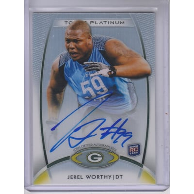 2012 Topps Platinum Rookie Autographs Refractors #164 Jerel Worthy