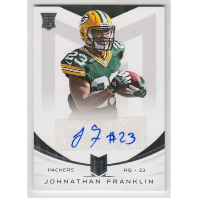 2013 Momentum Rookie Signatures Silver #141 Johnathan Franklin/99