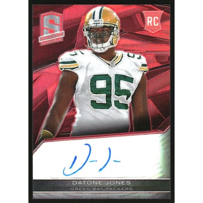 2013 Panini Spectra Red #128 Datone Jones AU