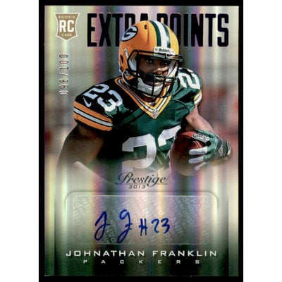 2013 Prestige Extra Points Purple Autographs #242 Johnathan Franklin