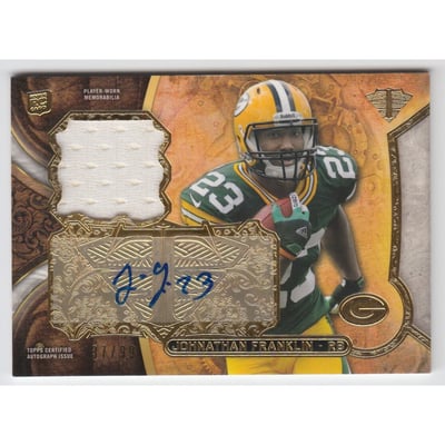 2013 Topps Triple Threads Rookie Autograph Relics #TTRARJF Johnathan Franklin